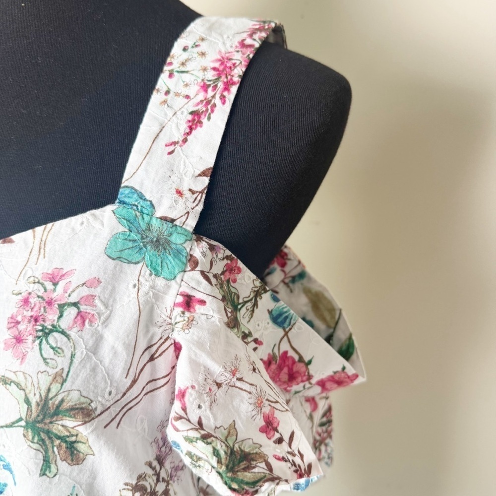 Sanctuary Floral off shoulder top S - Picture 5 of 13